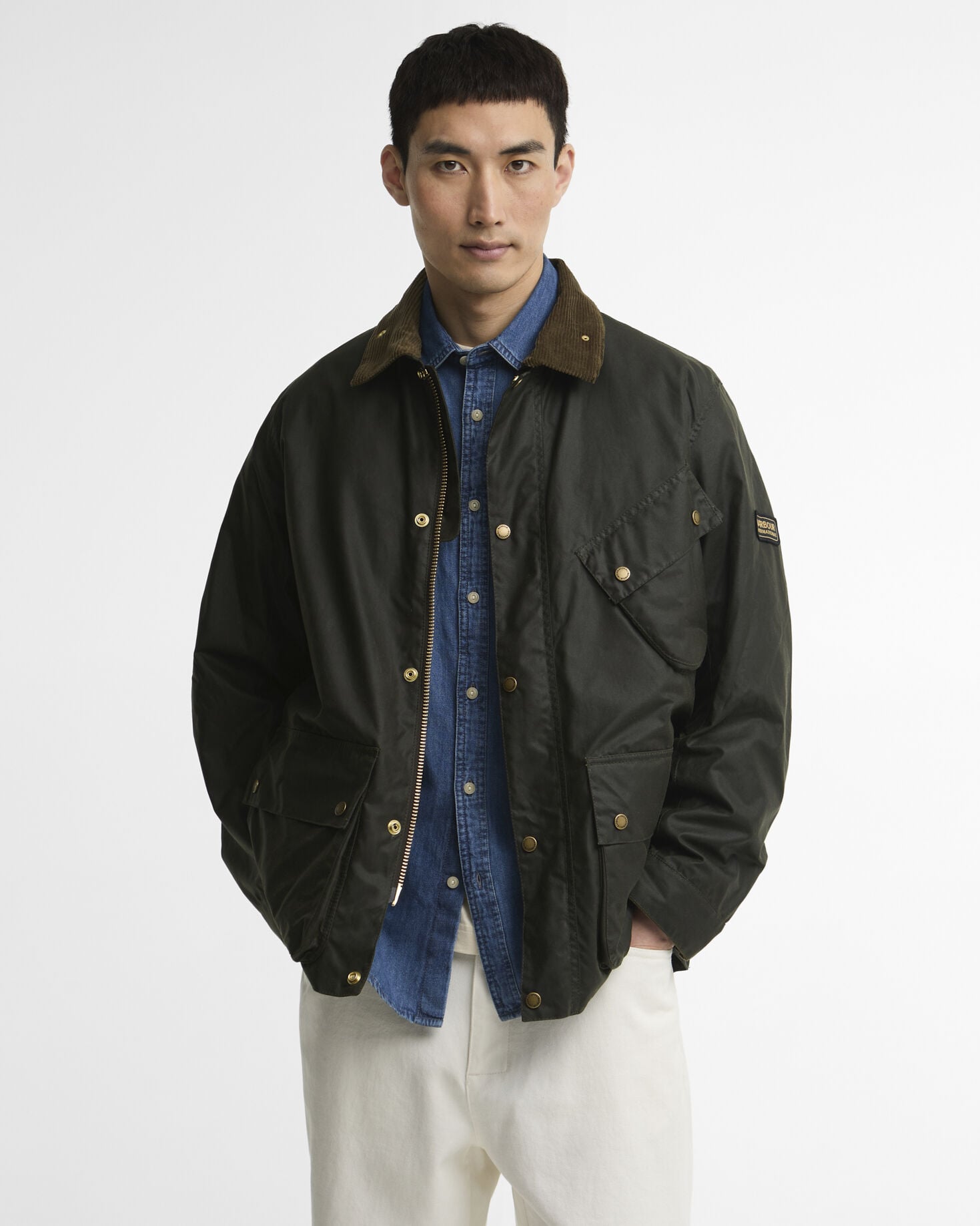 Brake Line Waxed Jacket Fern