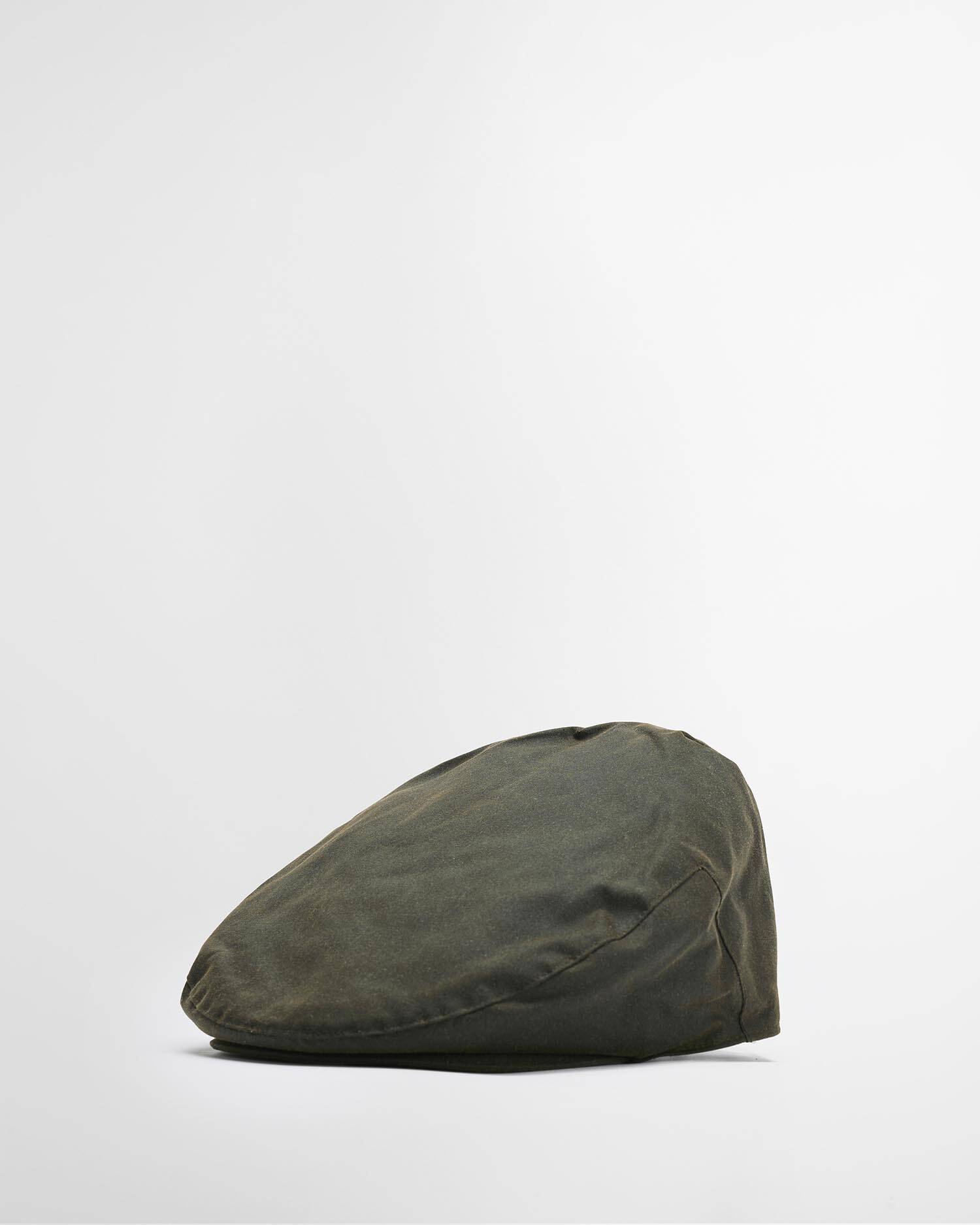 Waxed Flat Cap Olive image number 0