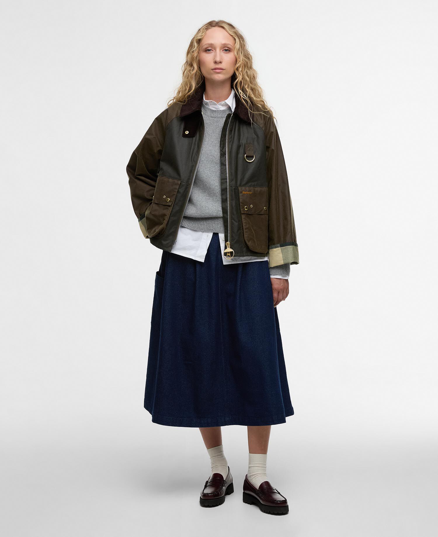 Wachsjacke Kearton Archive Olive/Beech/Ancient Tartan
