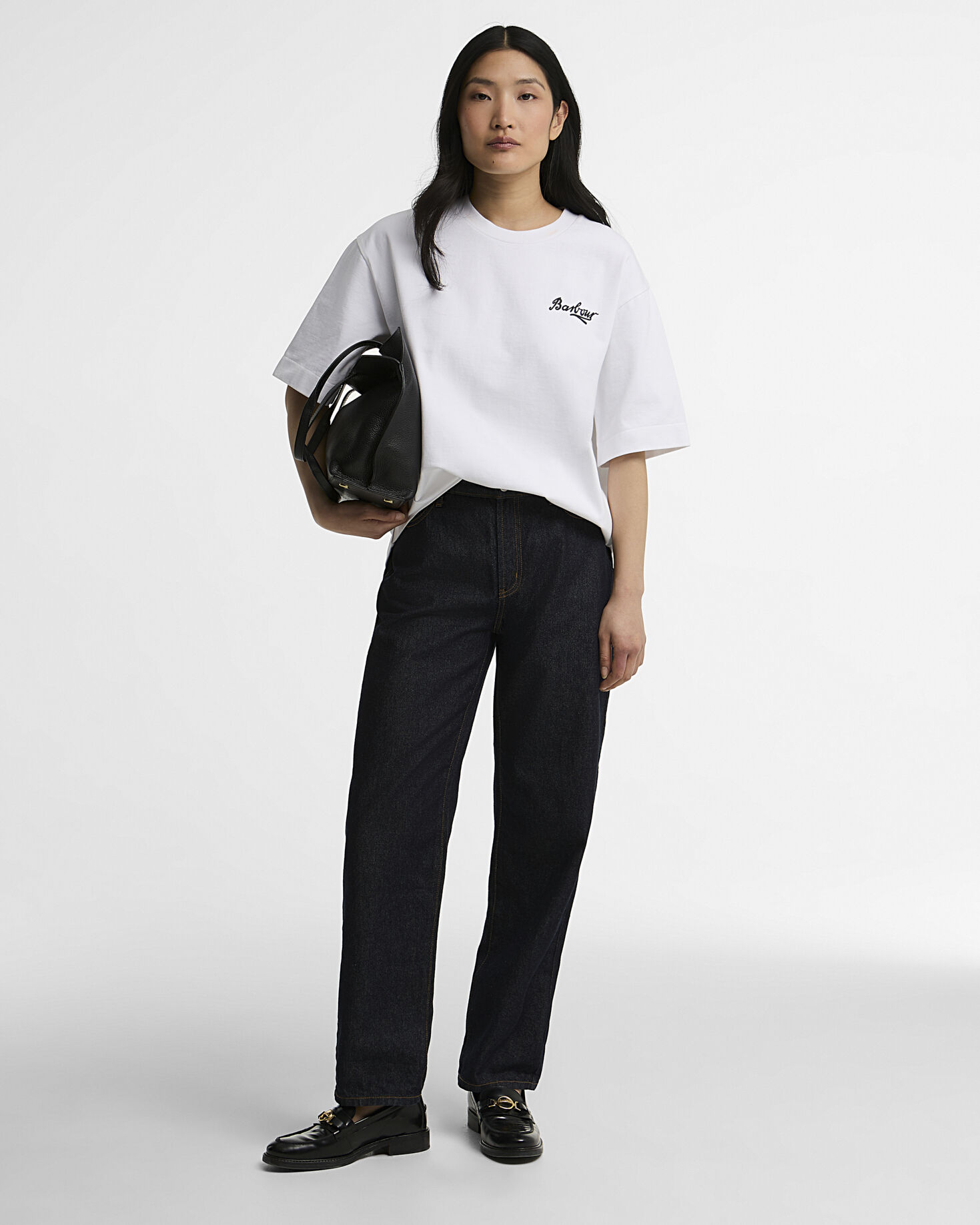 Barbour T-Shirt Gracefield Oversized White