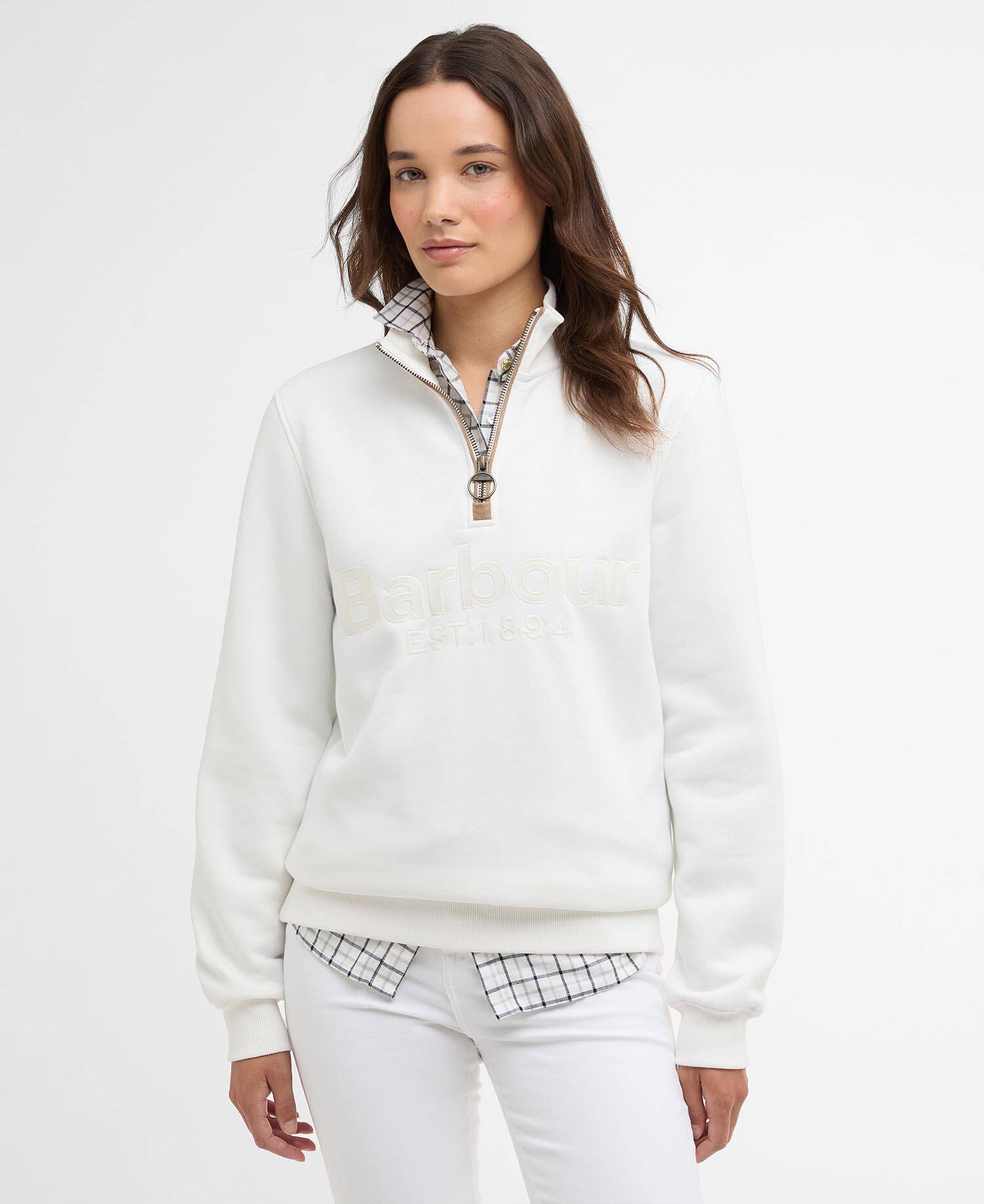 Cynthia Quarter-Zip Jumper Cloud image number 0