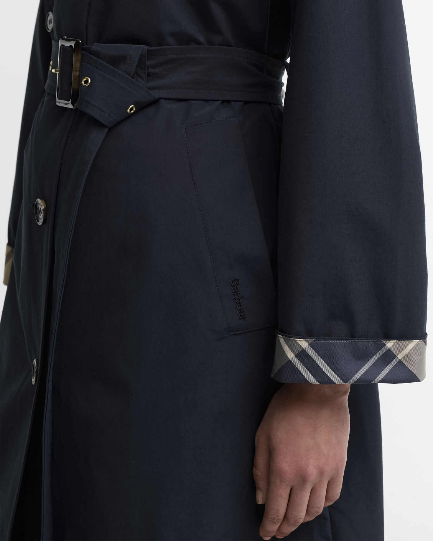 Barbour Trenchcoat Antonella Showerproof Dk Navy/Birchwood Dress