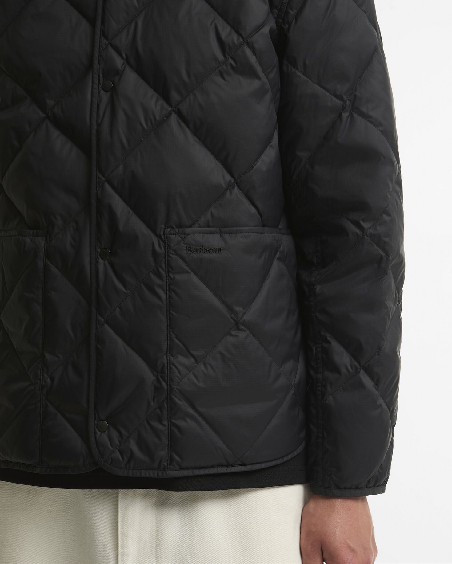 Lightweight Down Reversible Puffer Liner Black