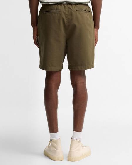 Shorts in Oxford lavato con vestibilit&agrave; comoda 