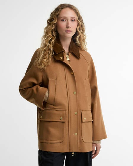 Cappotto da donna Bedale in lana Beige/Birchwood Dress