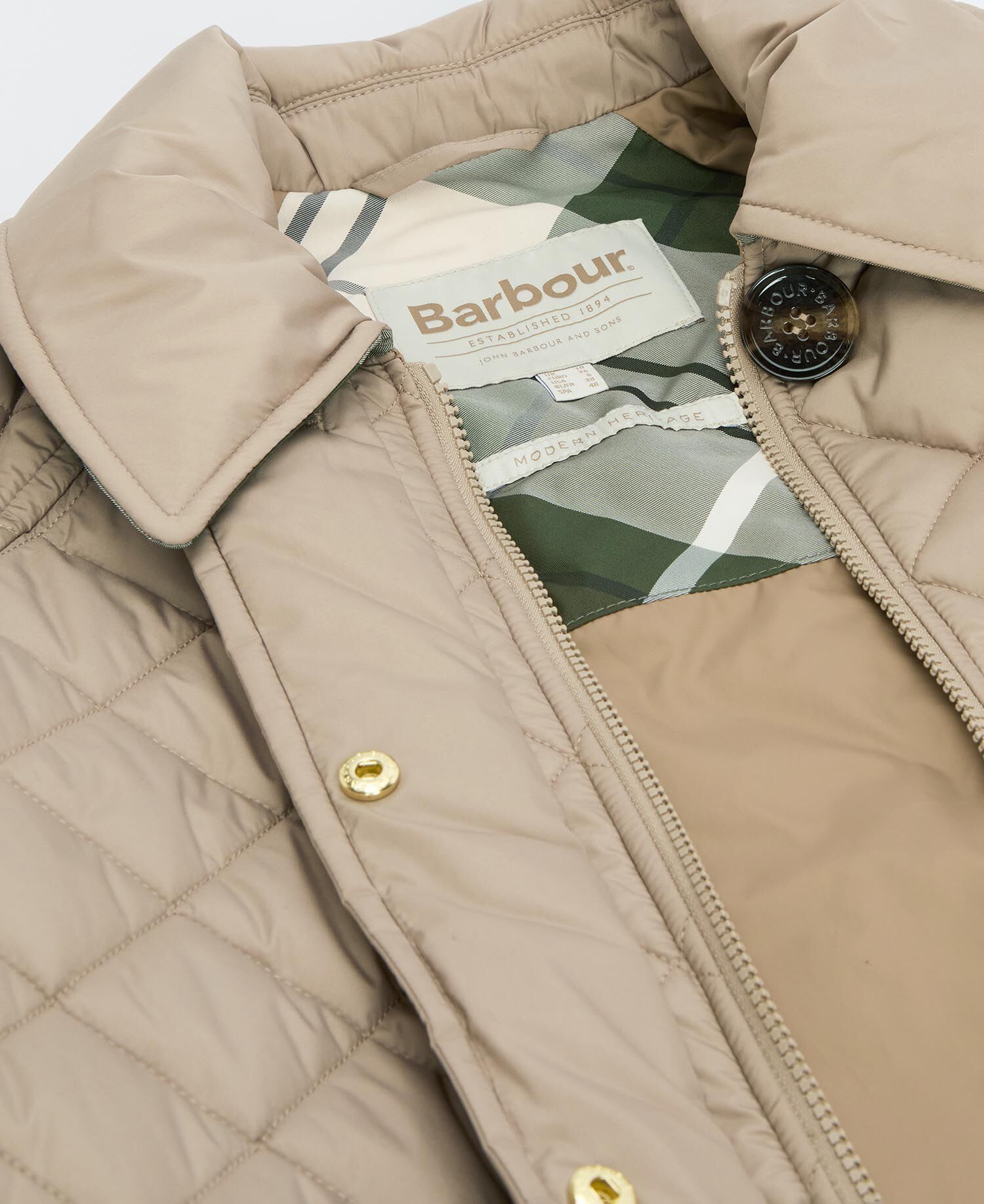 Laoise Quilted Jacket Honey/Ancient Poplar