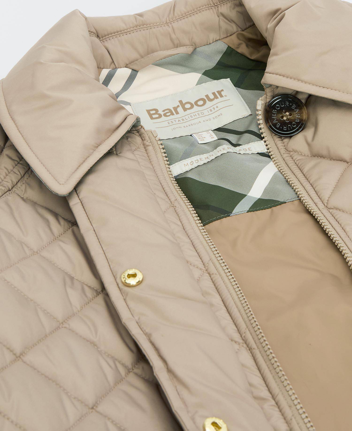 Laoise Quilted Jacket Honey/Ancient Poplar image number 6