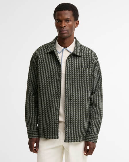 Emlyn Textured Overshirt Sage