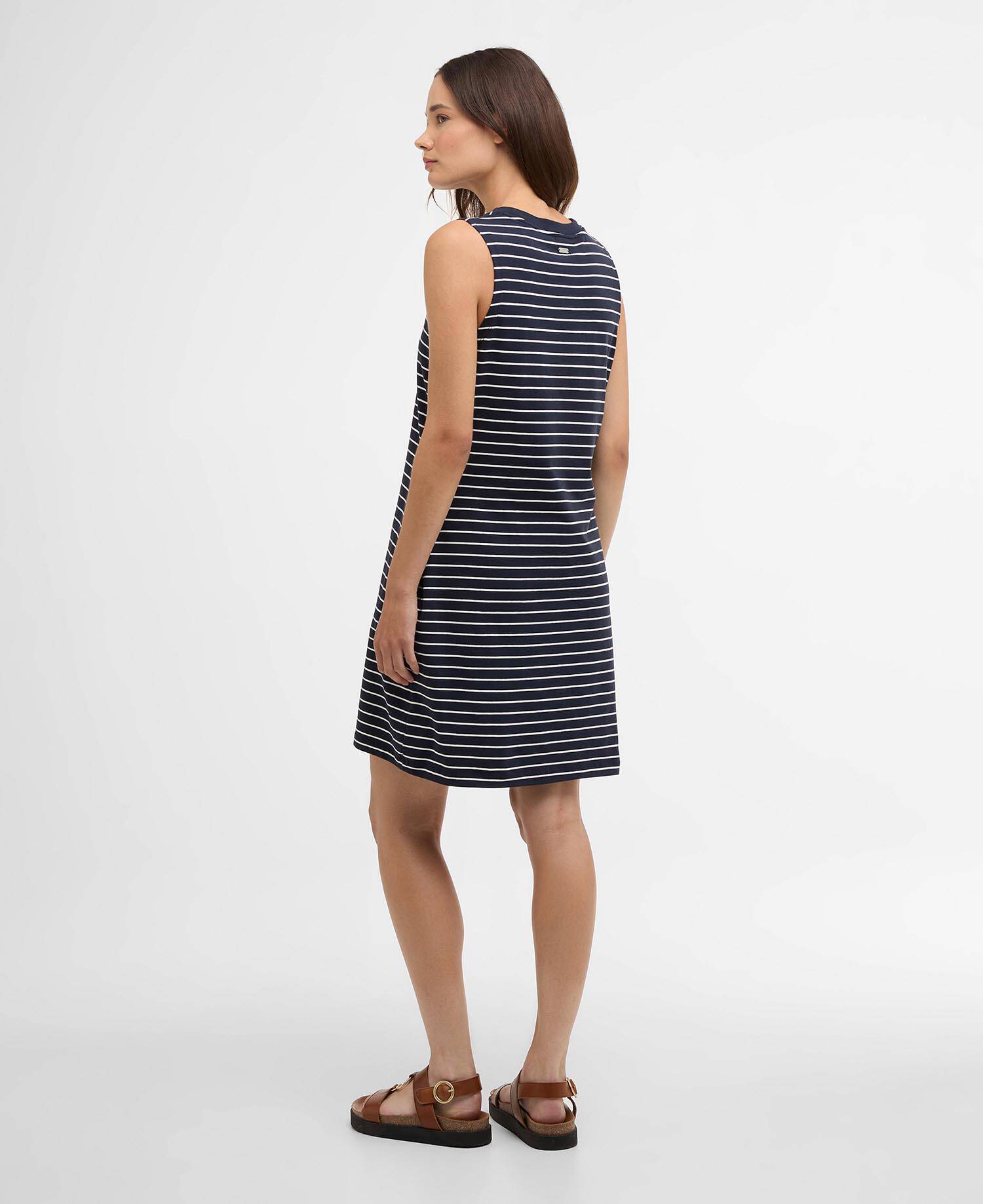 Hartland Striped Mini Dress Navy/Cloud Stripe image number 2