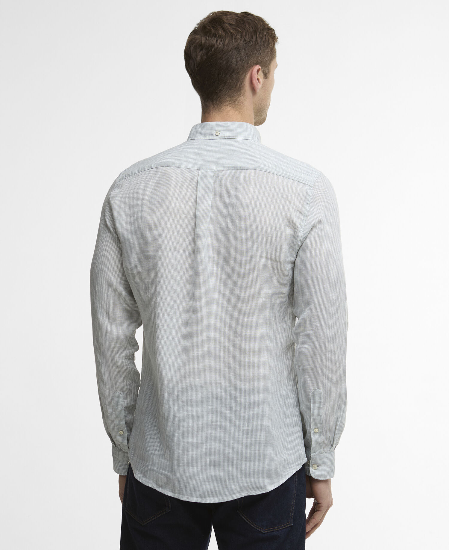 Linton Tailored Long-Sleeved Shirt Slate
