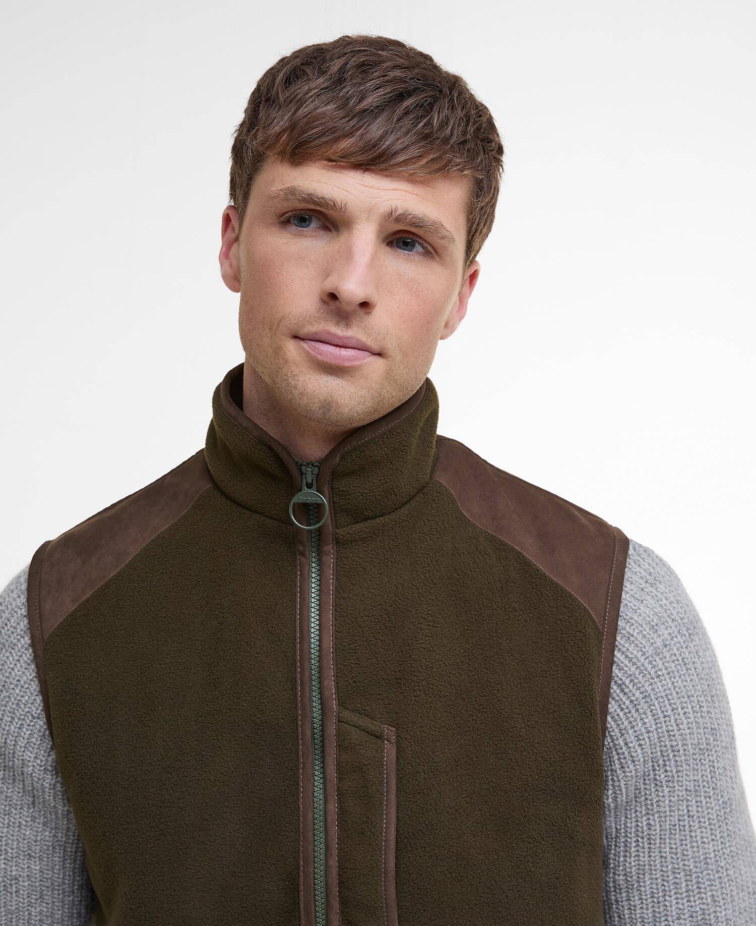 Active Fleece Gilet Olive image number 4