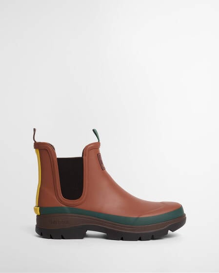 Paul Smith Loves Barbour Herren Gummistiefel Chelsea Russet
