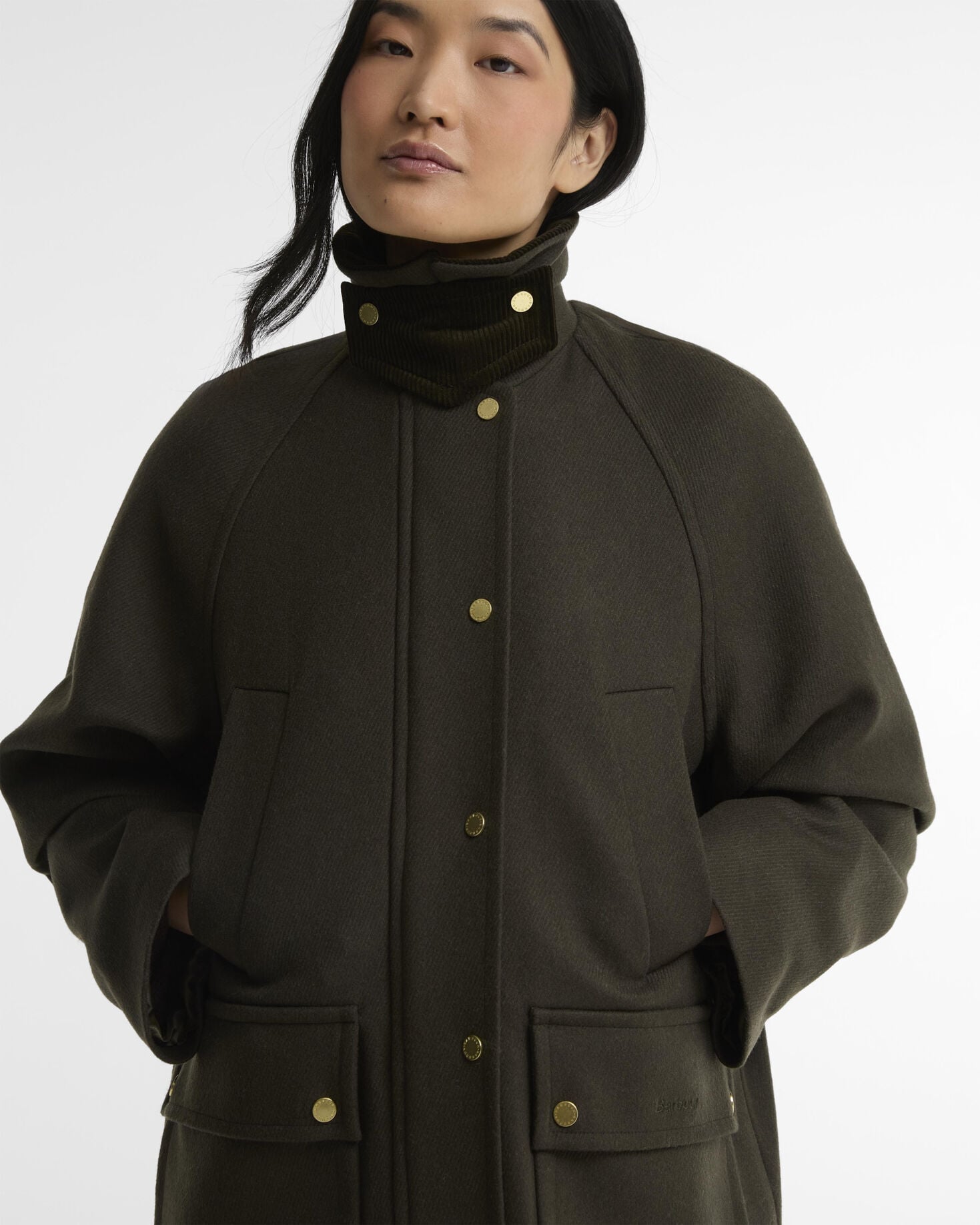 Women's Bedale Wool Coat Olive / Shadow Classic
