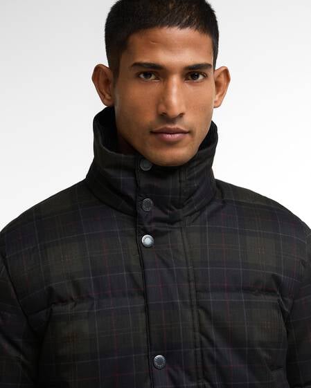 Lonnen Tartan Puffer Jacket Shadow Classic Tartan