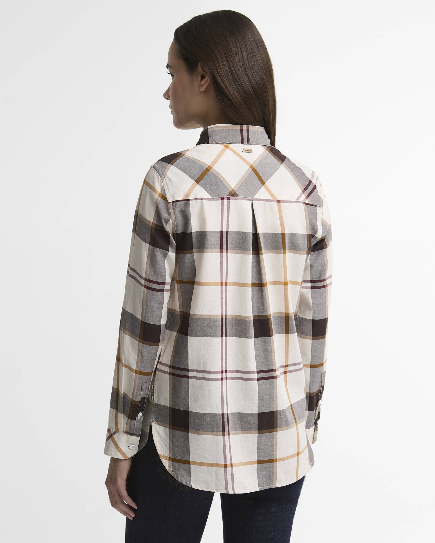 Moorland Relaxed Long-Sleeved Shirt Ecru Muted Tartan image number 2
