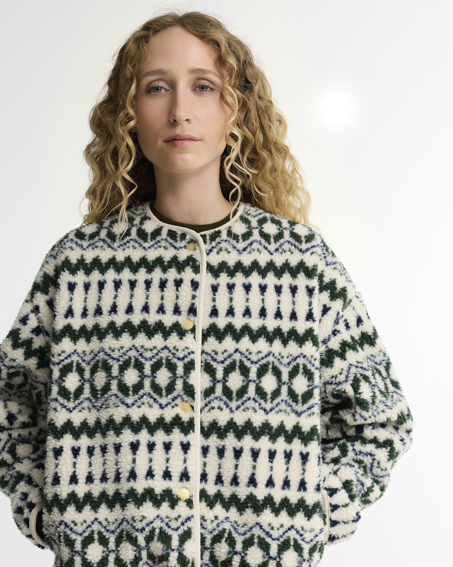 Barbour Fleece Aspen Fair Isle Multi
