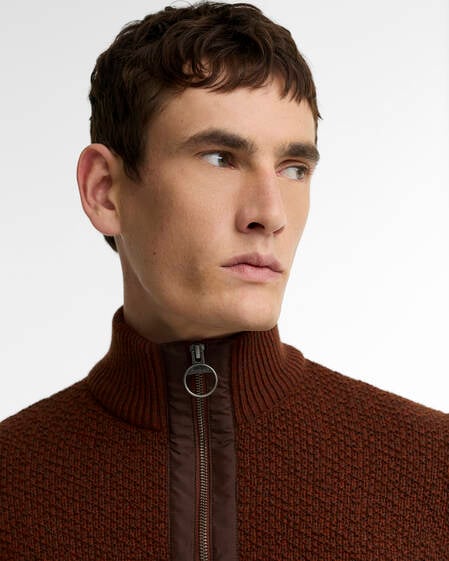 Danforth Textured Half-Zip Jumper Soil