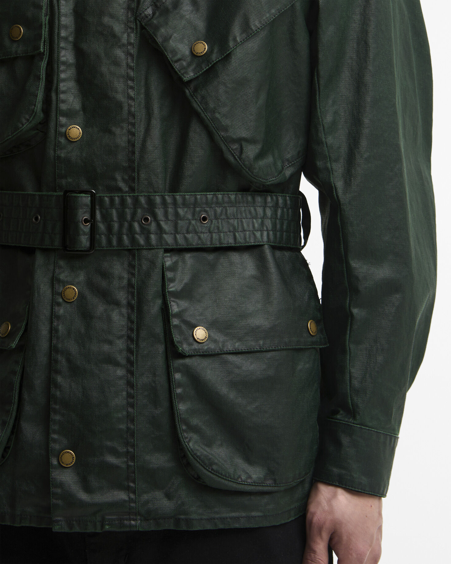 Freizeitjacke Distressed 90th Anniversary A7 Green