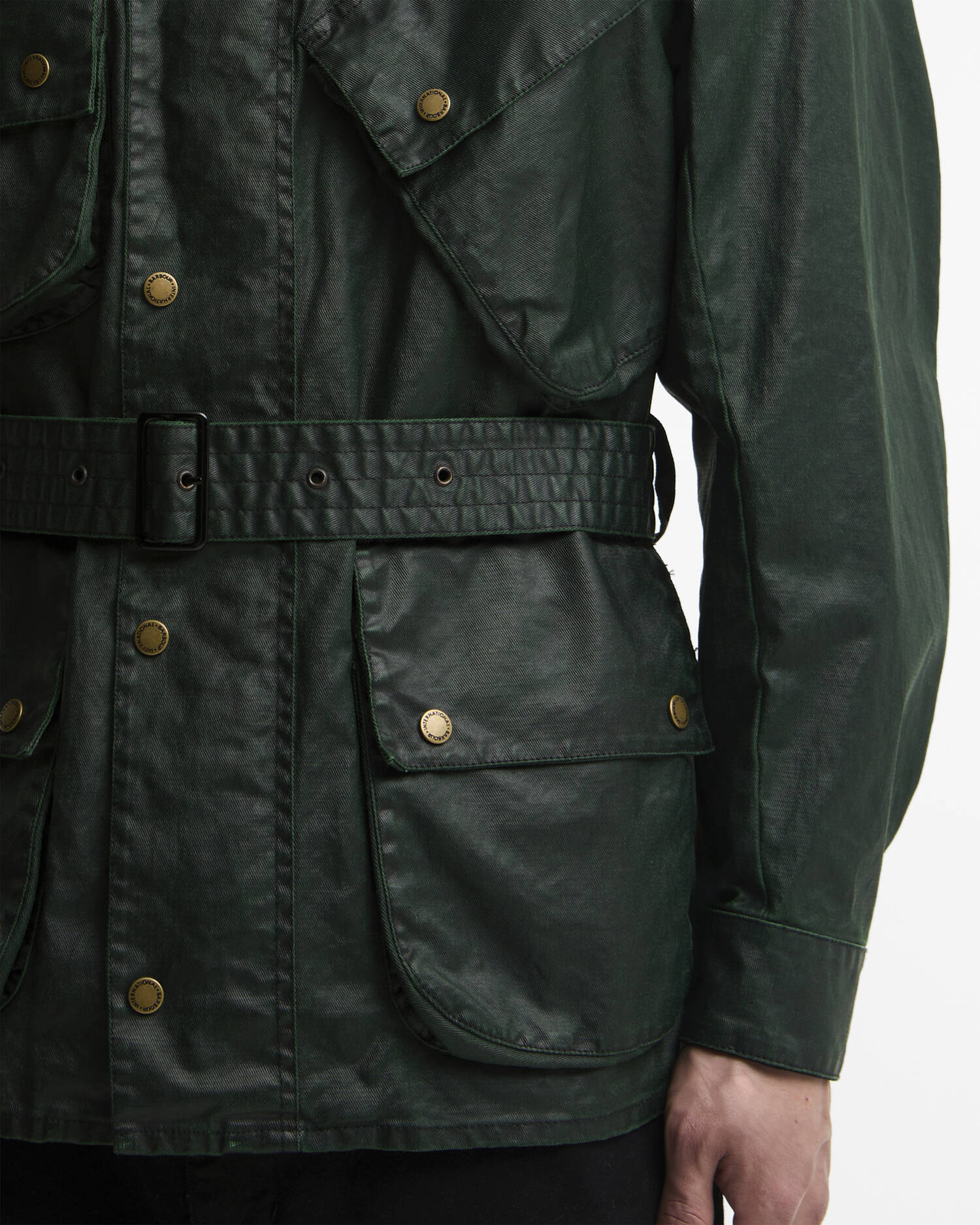 Freizeitjacke Distressed 90th Anniversary A7 Green image number 5