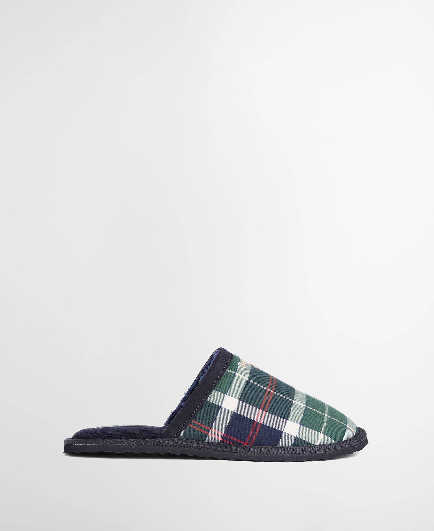 Everitt Tartan Slippers Evergreen Festive Tartan image number 0