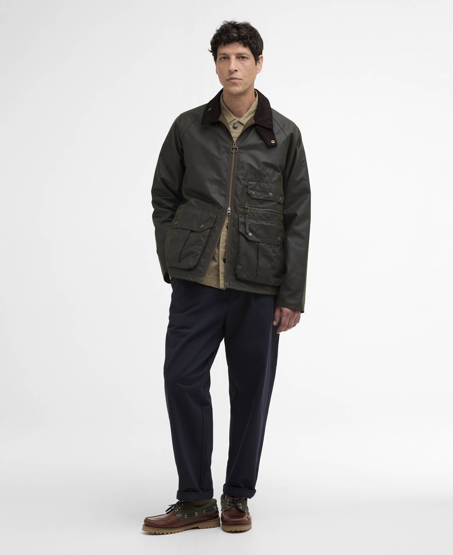 Re-Engineered Blackett Spey Waxed Jacket Archive Olive image number 1