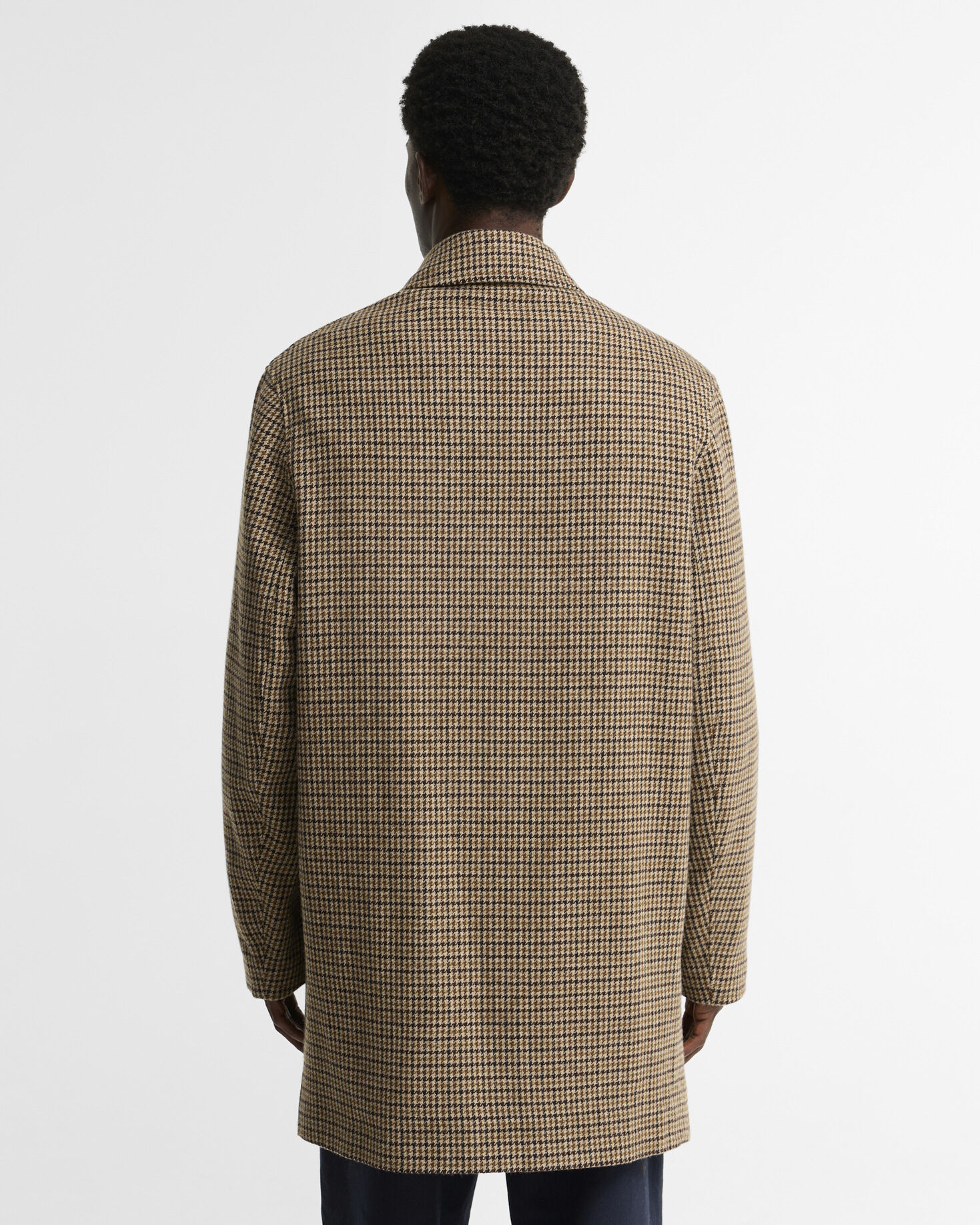 Modified Border Wool Jacket Dark Sand