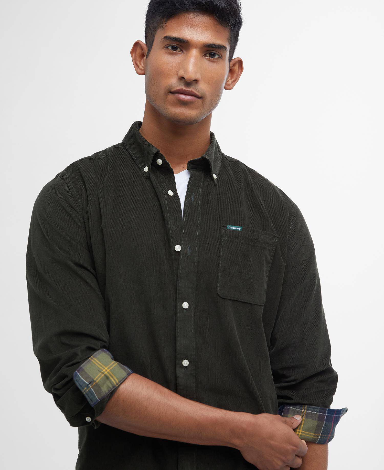 Ramsey Tailored Long-Sleeved Shirt Forest image number 3