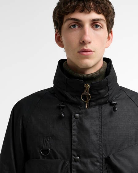 Barbour x Norbit Ripstop Waxed Jacket Black