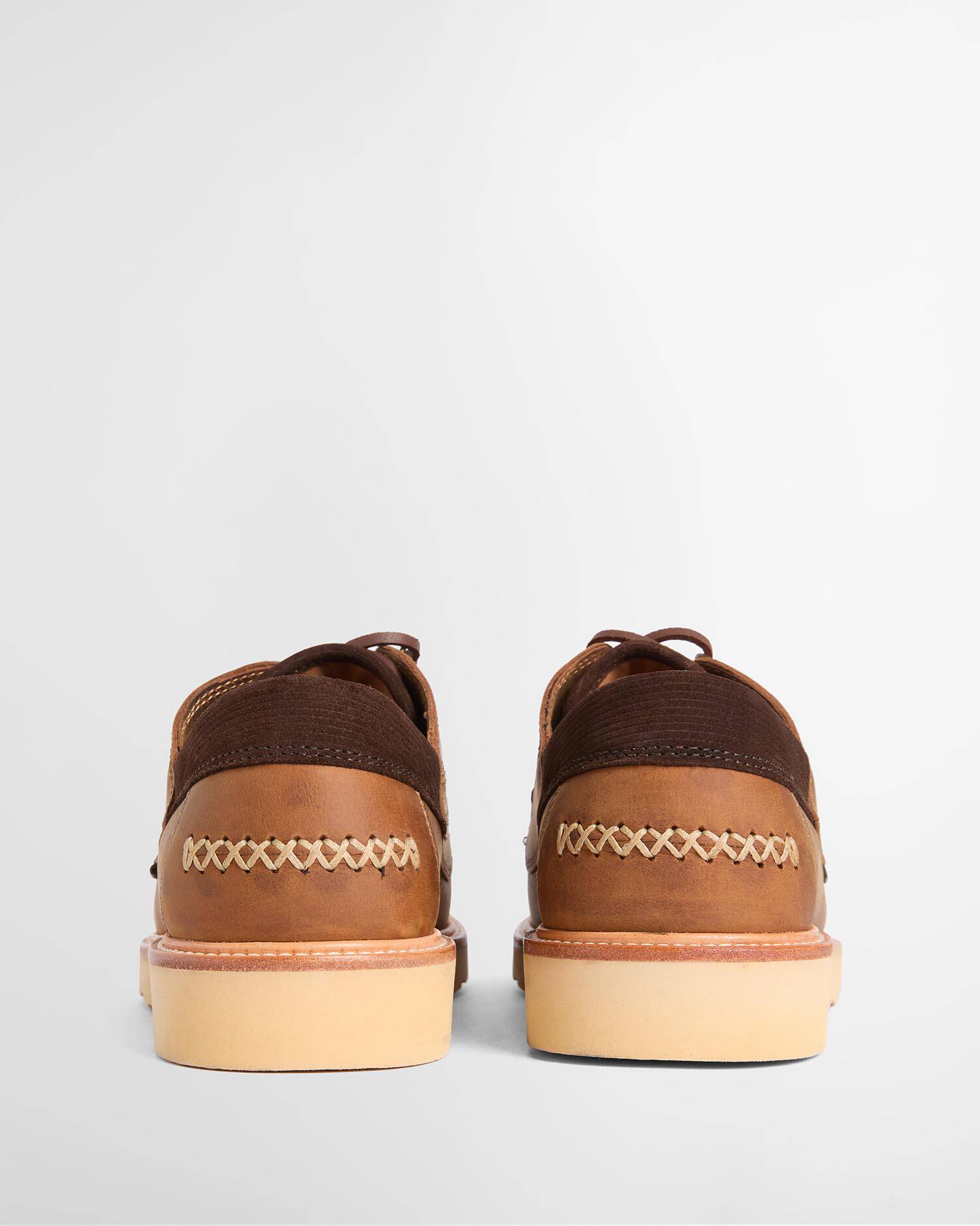 Murtun Moccasin Shoes Brown Leather image number 2