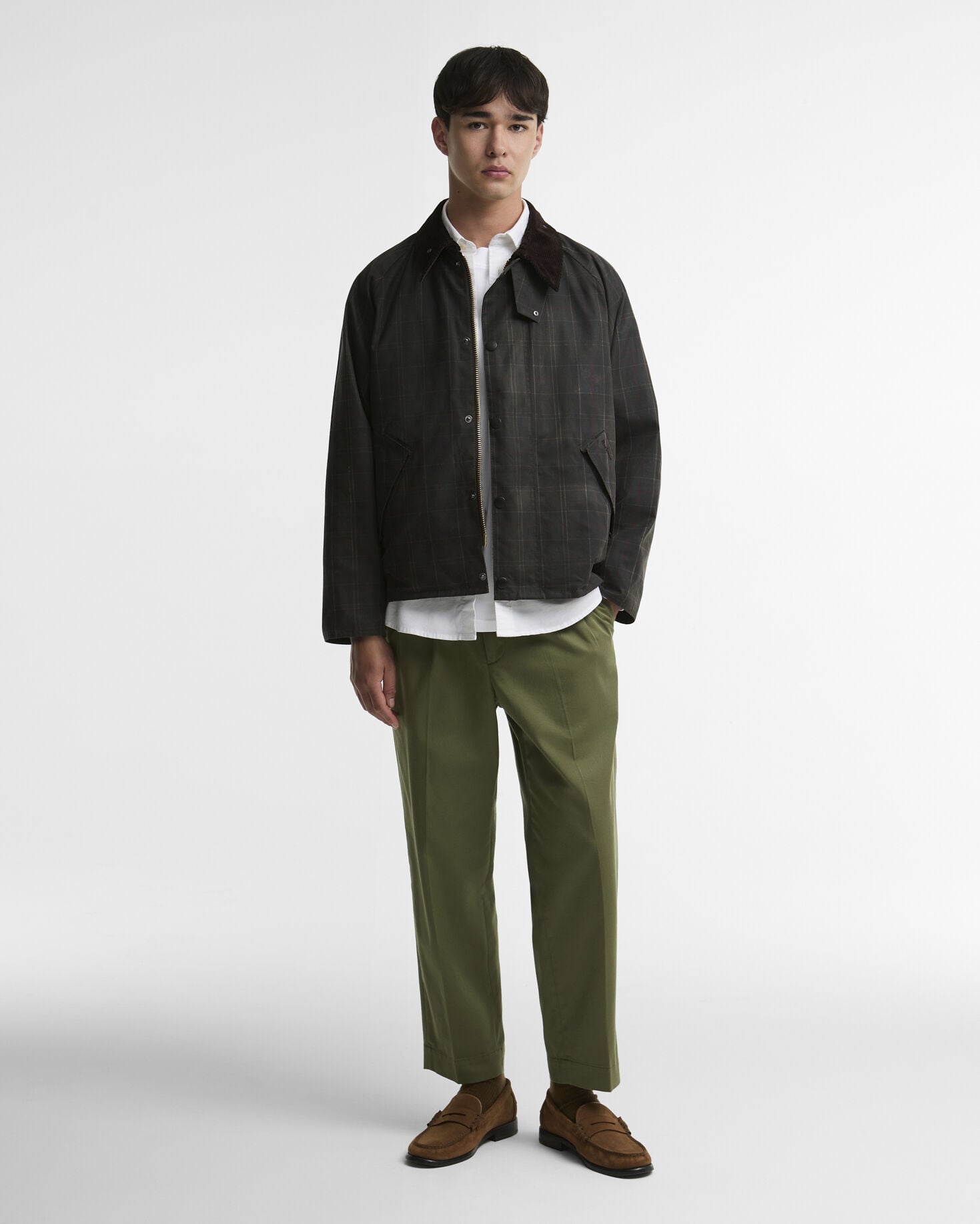 Tartan Transport Waxed Jacket Dark Tartan