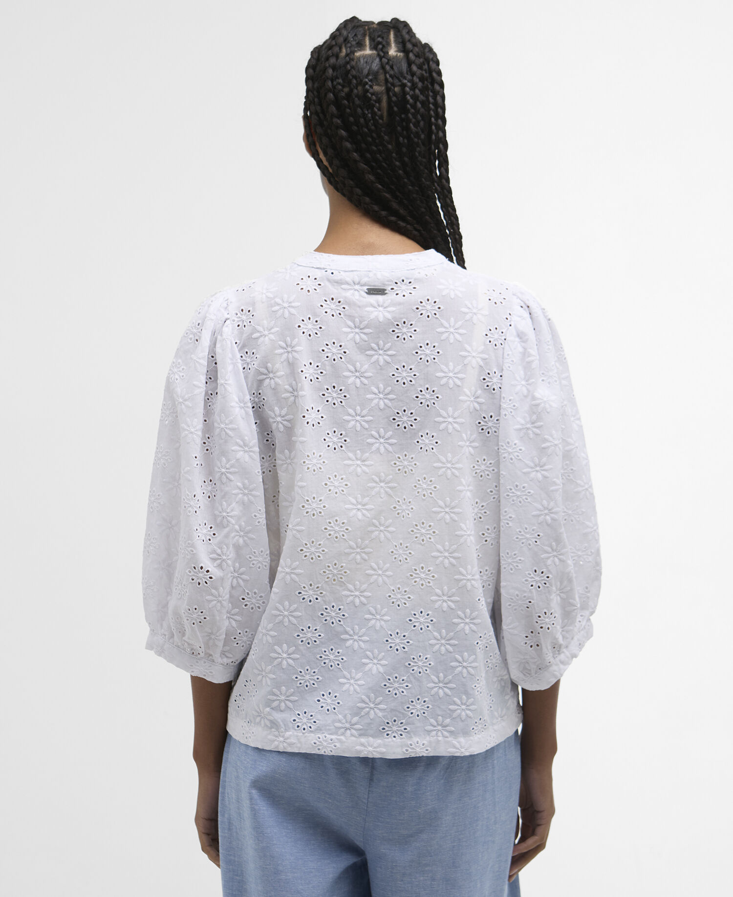 Layla Broderie Anglaise Shirt White
