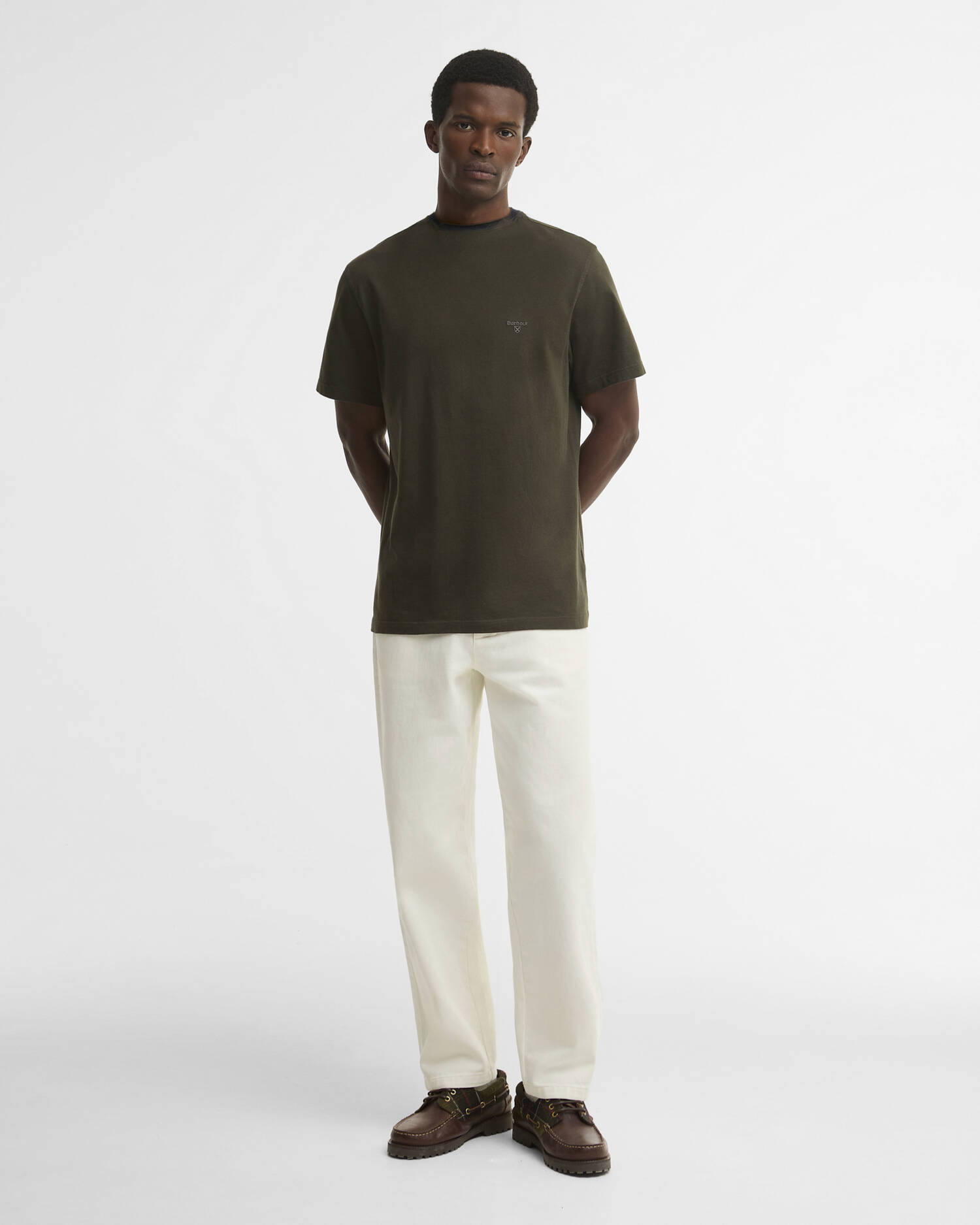 Barbour T-Shirt Stanford Tailored Sage image number 1