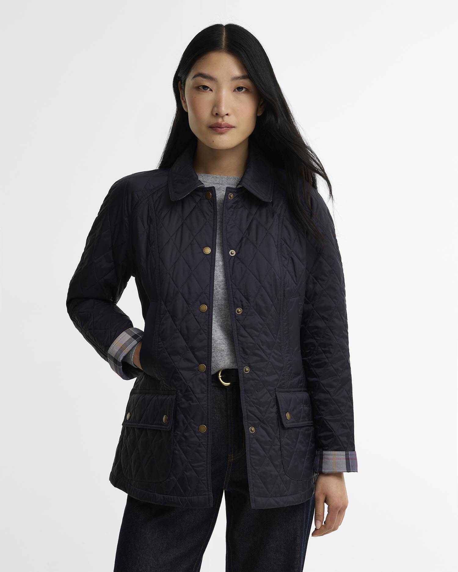 Summer Beadnell Quilted Jacket Classic Navy image number 0