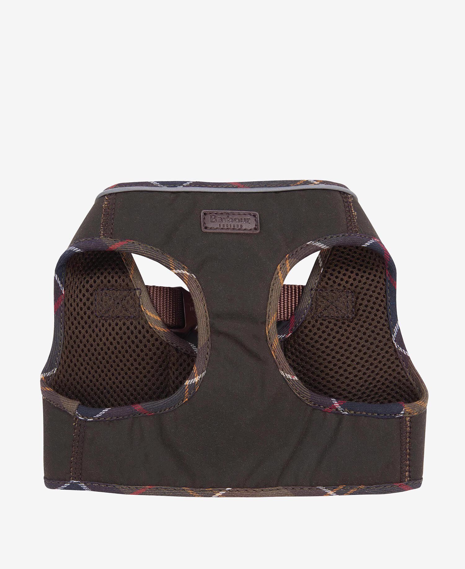 Waxed Step-In Dog Harness Olive-Classic