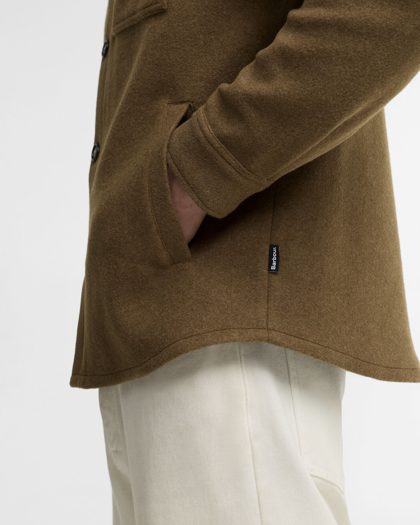 Marltown Tailored Wool-Blend Overshirt Sandstone