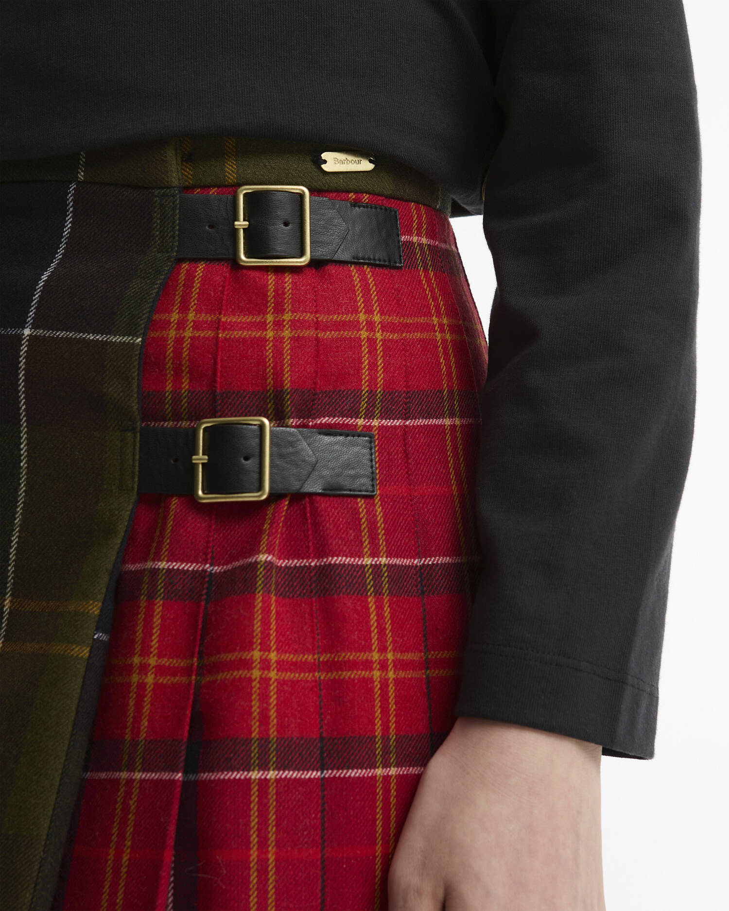 Gonna midi Marena con motivo tartan Cardinal Tartan Multi image number 3