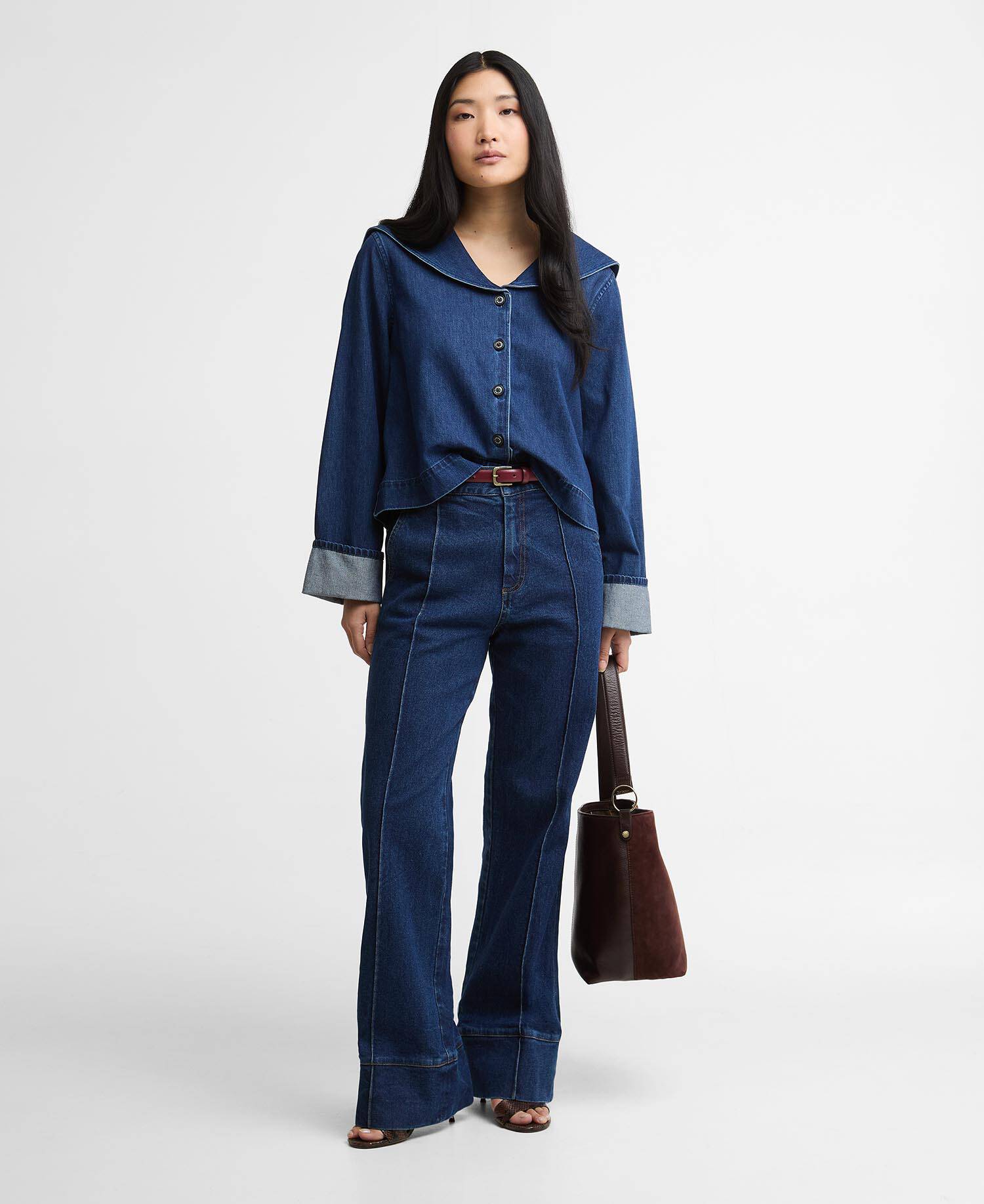 Cartmel Flared Jeans Dark Indigo image number 0