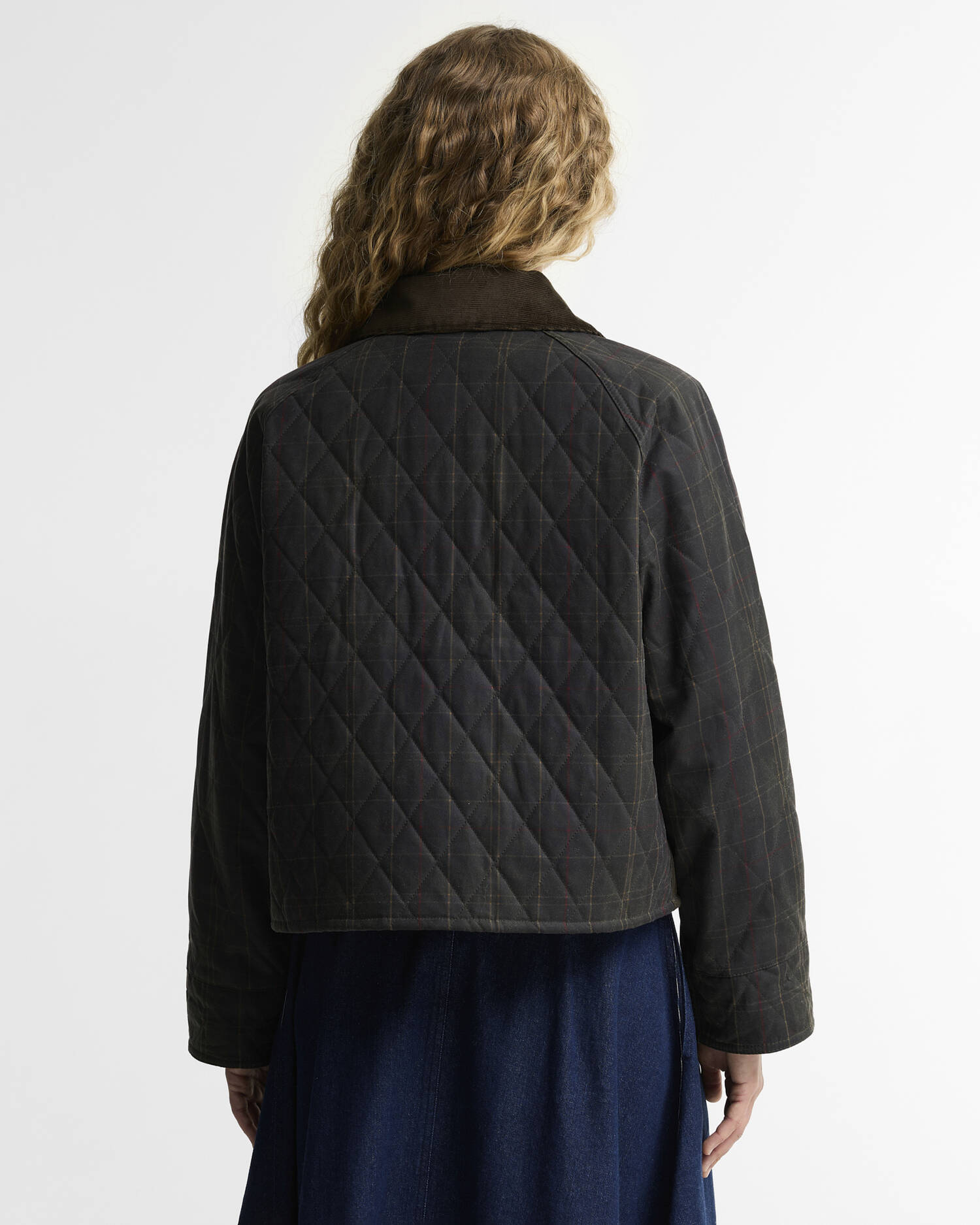 Tartan Reimagined Icons Tartan Quilted Spey Waxed Jacket Olive/Classic image number 2