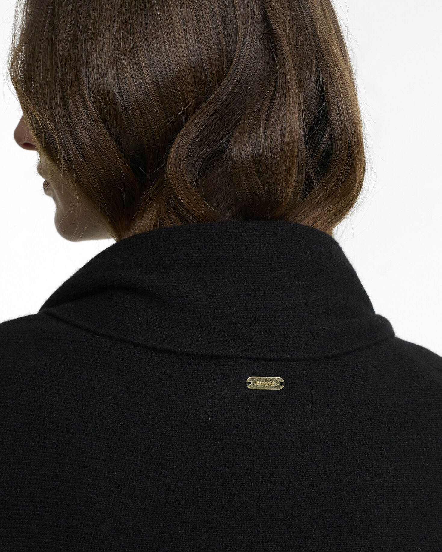 Eva Wool-Blend Cape Black