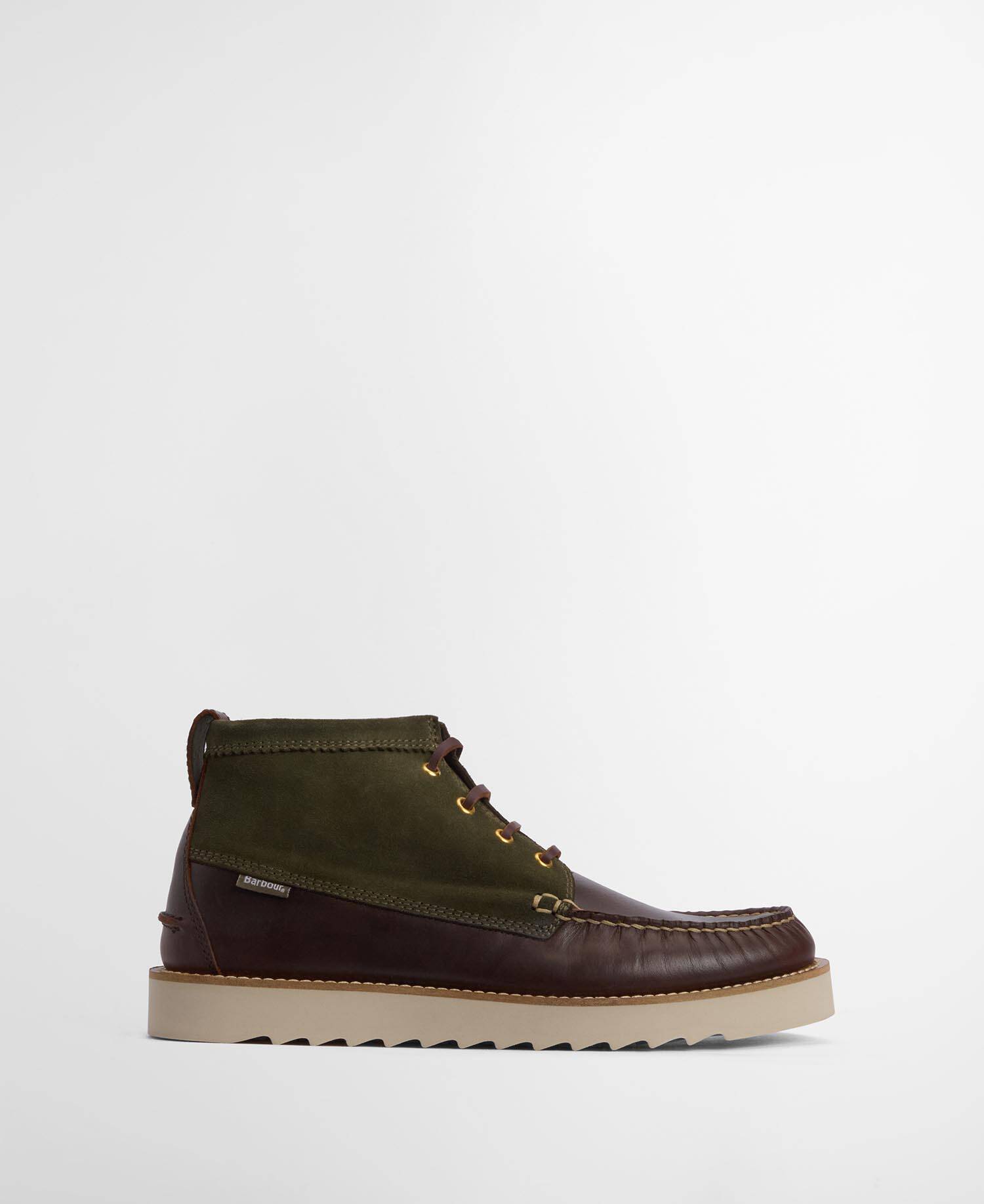 Stivaletti chukka Hadston Olive/Dark Brown image number 0