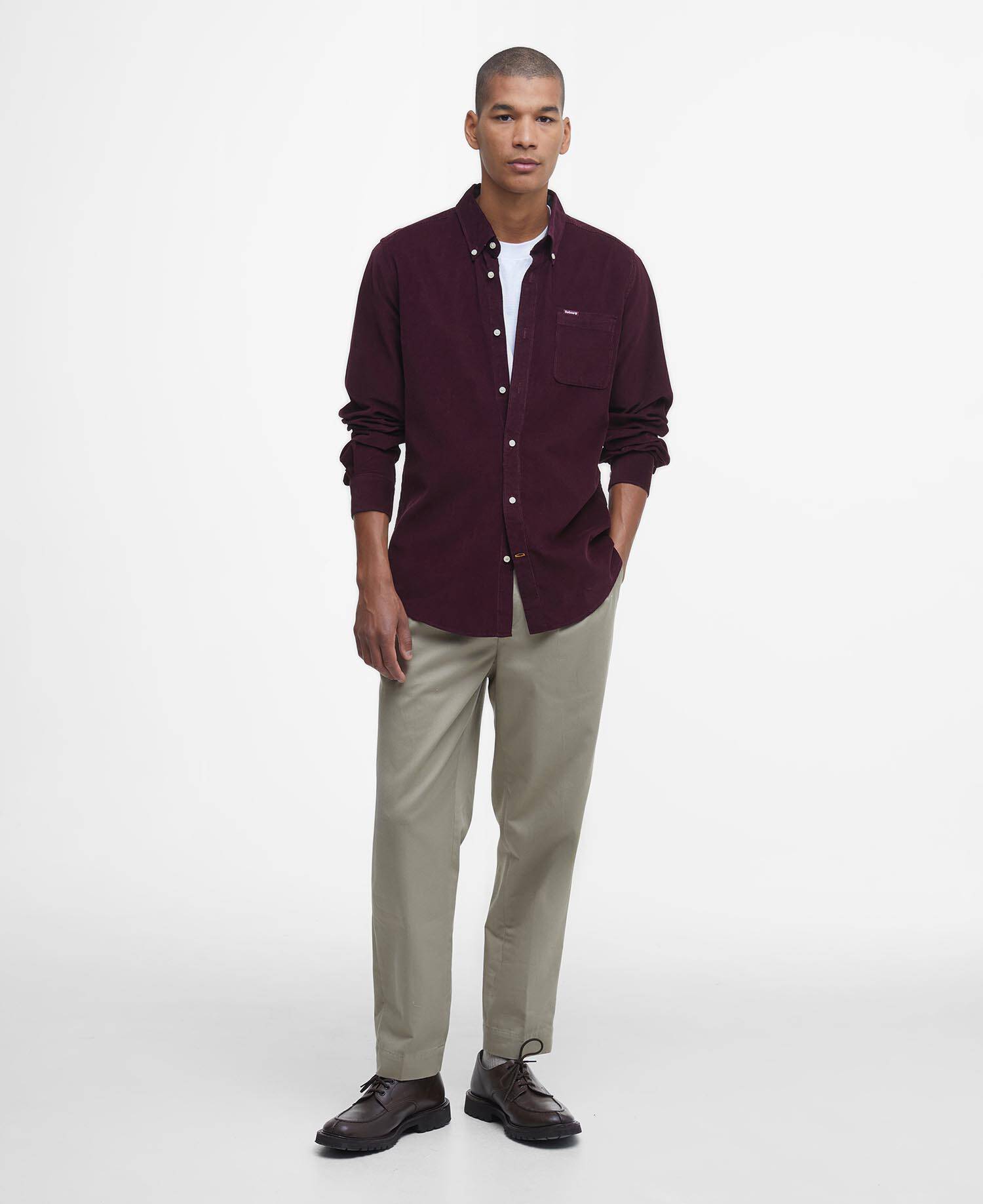 Ramsey Tailored Long-Sleeved Shirt Winter Red image number 1