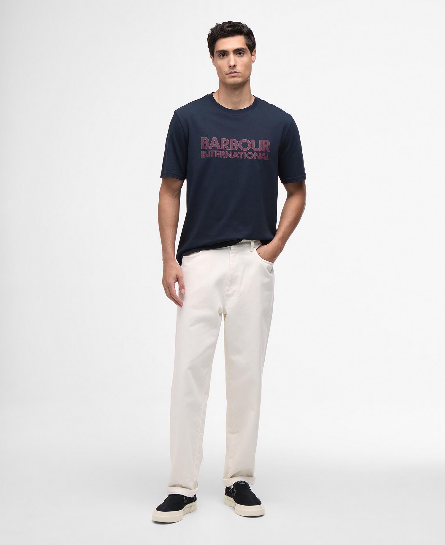 T-shirt con stampa Essential Navy