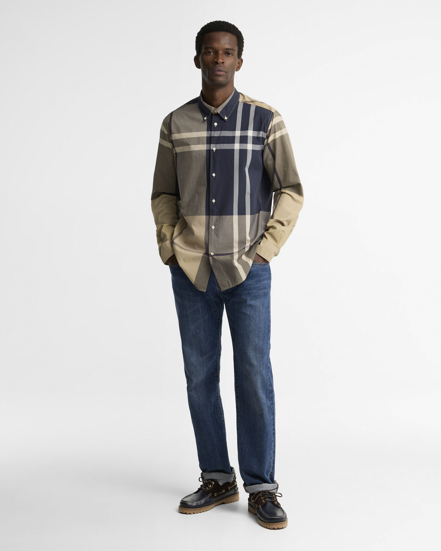 Camicia a maniche lunghe Dunoon in tartan oversize leggermente aderente Birchwood Dress Tartan