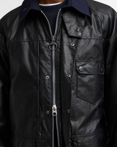 Barbour x A.P.C. Beaufort Waxed Jacket Dark Navy