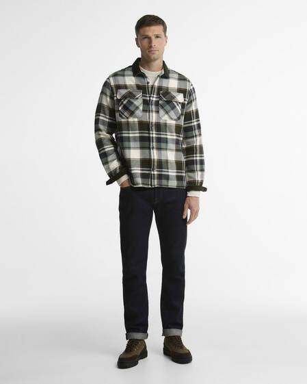 Camicia Grasmoor a maniche lunghe dalla vestibilit&agrave; comoda Mid Olive