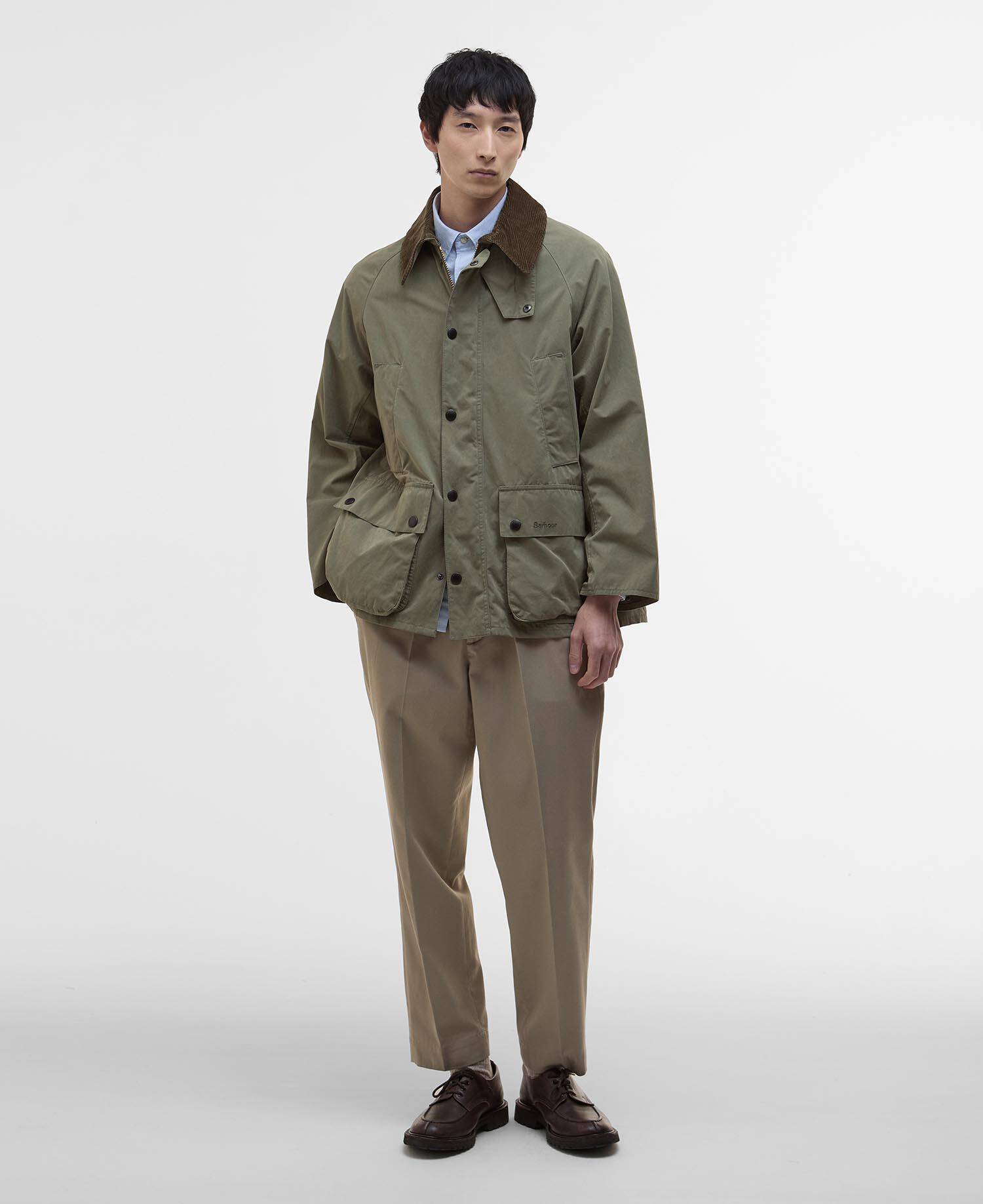 Peached Oversized Bedale Casual Jacket Fern image number 1