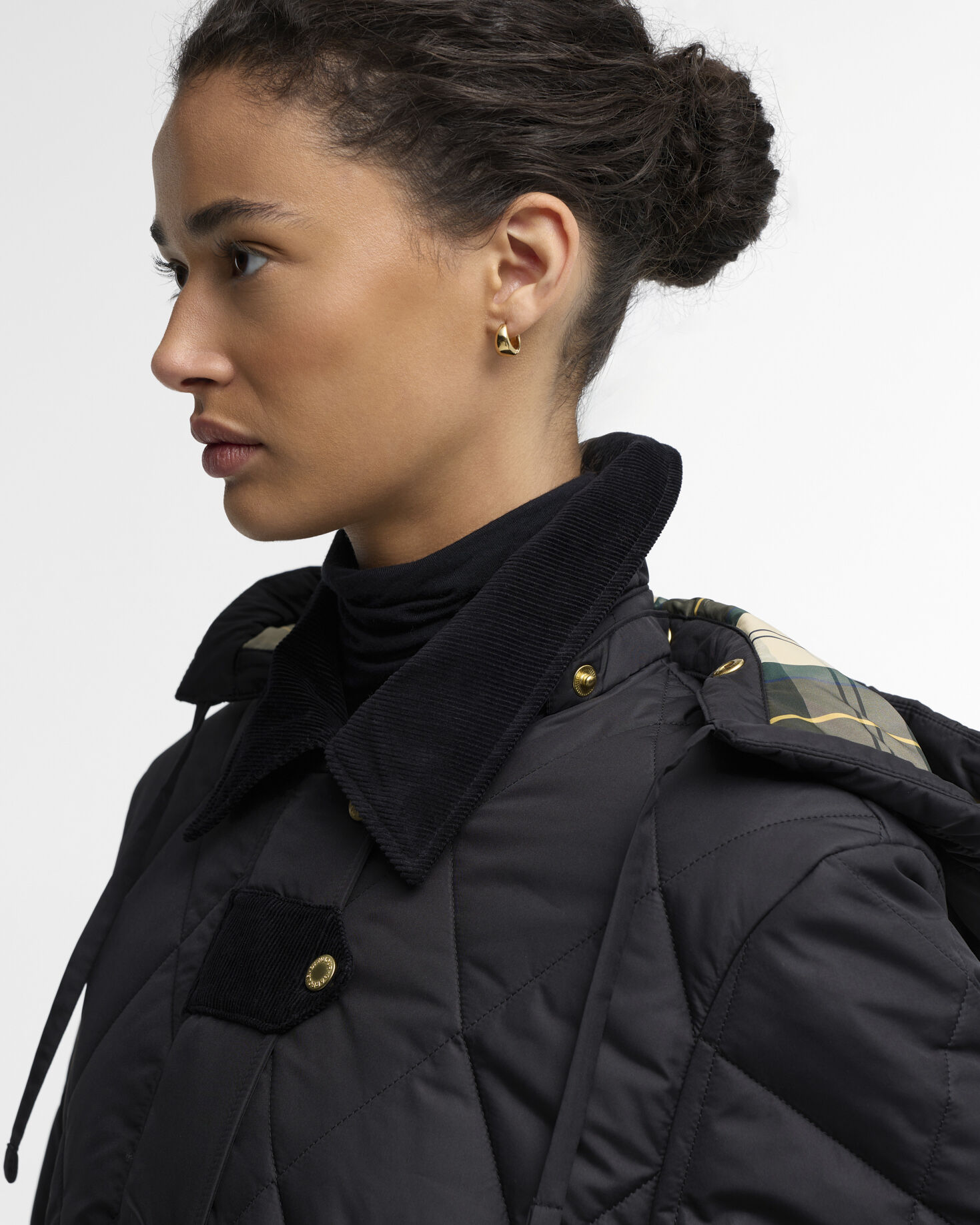 Rudson Quilted Jacket Black/Ancient