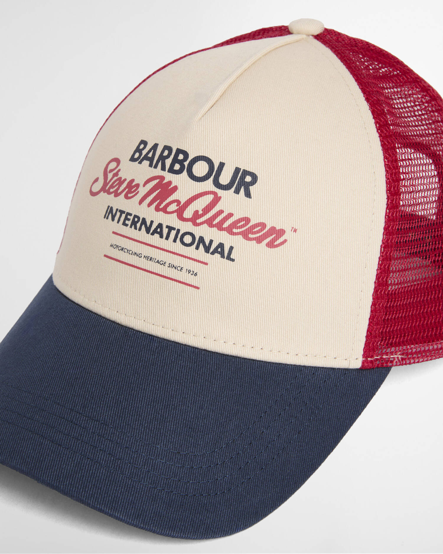 SMQ Trucker Cap Navy-Red-Stone image number 2
