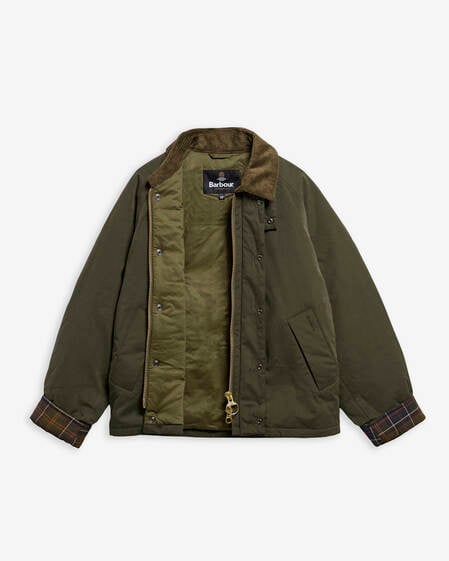 Oversized Padded Transport Jacket Olive