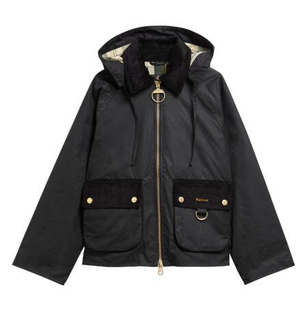 Carville Waxed Jacket Black/Ancient